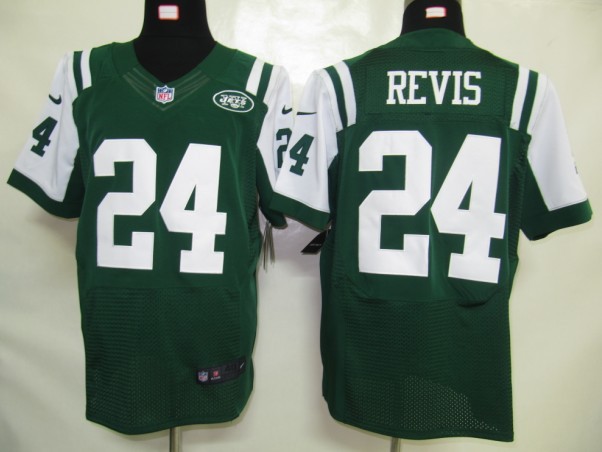 Nike Elite Jersey New York Jets 24 Revis Green